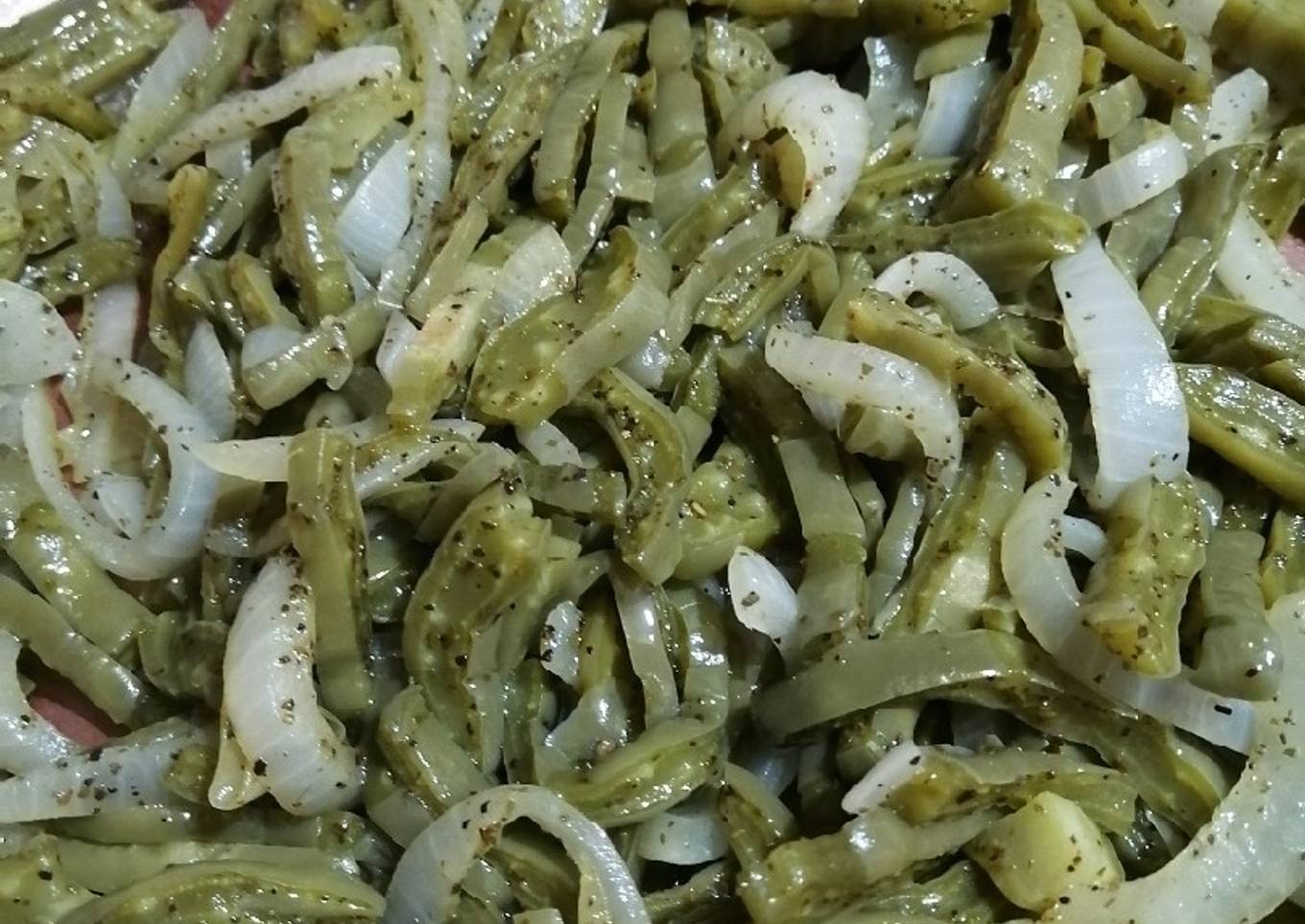 Nopales fáciles y rápidos con orégano