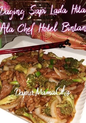 Foto resep Daging Sapi Lada Hitam Ala Chef Hotel Bintang 5