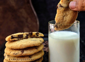 A picture of Dark Chocolate Chunk Cookies.