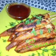 A picture of Grilled Baby Corn.