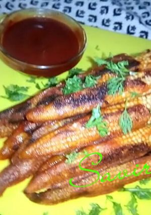 A picture of Grilled Baby Corn.
