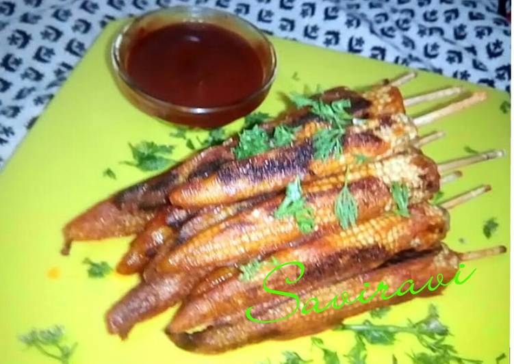 Recipe of Favorite Grilled Baby Corn