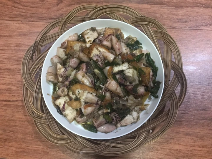 Cara Gampang Menyiapkan Resep  Tumis Cumi Asin + Tahu Coklat Cabai Ijo yang Sempurna, Sempurna