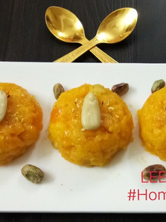 A picture of Masoor custard halwa.