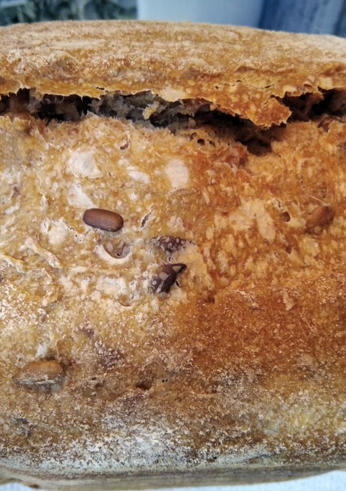 Una foto de Pan semi integral con semillas