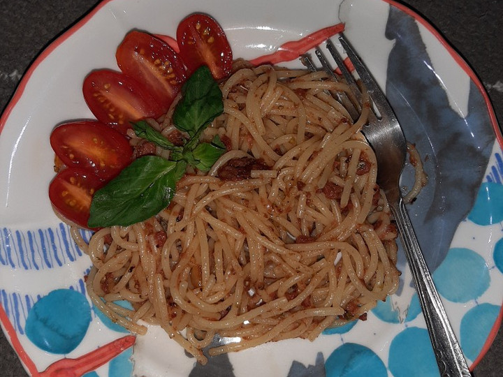 Cara Gampang Membuat Spaghetti aglio olio kornet Anti Gagal