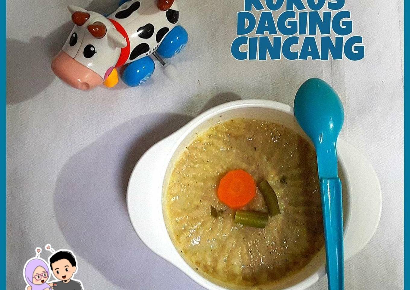 MPASI 7m - Kentang Kukus Daging Cincang