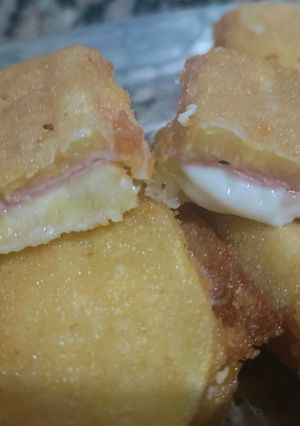 Una foto de Bocaditos de calabacín rellenos