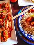 SWEET CHILLI CHICKEN STIR-FRY With REDHOT FRIED RICE