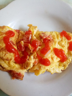 Foto resep Omelet Tomat : Menu Sehat Simpel