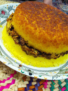 عکسی از دستور 💚😍ته چین مرغ و بادمجان😍💚