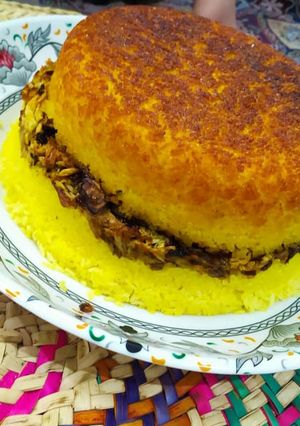 عکسی از دستور 💚😍ته چین مرغ و بادمجان😍💚