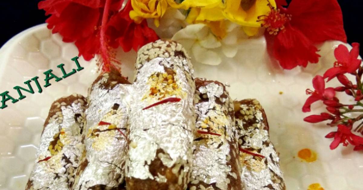 Healthy Dry Fruit Dates Roll Recipe by Anjali Sunayna Verma Cookpad