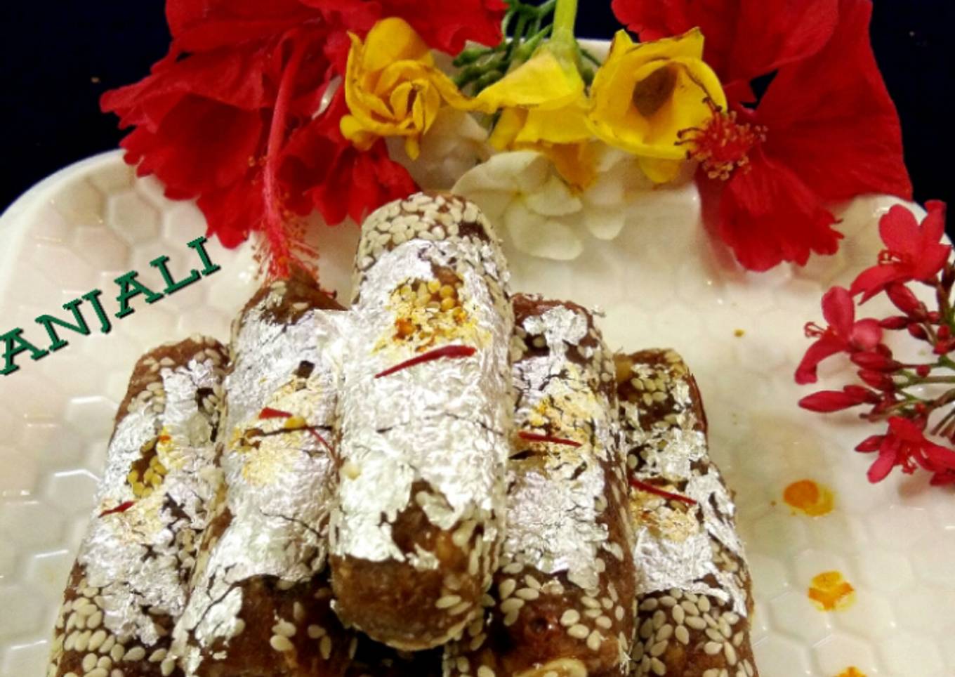 Healthy Dry Fruit Dates Roll
