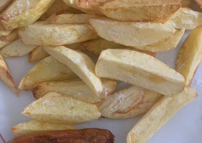 Chips and sausage#staplefoodrecipecontest