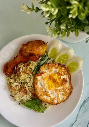 Foto resep Nasi goreng teri Cabai hijau