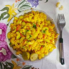 A picture of Macaroni (in desi style).