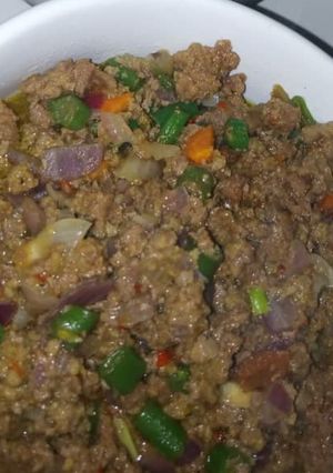 A picture of Minced meat sauce.