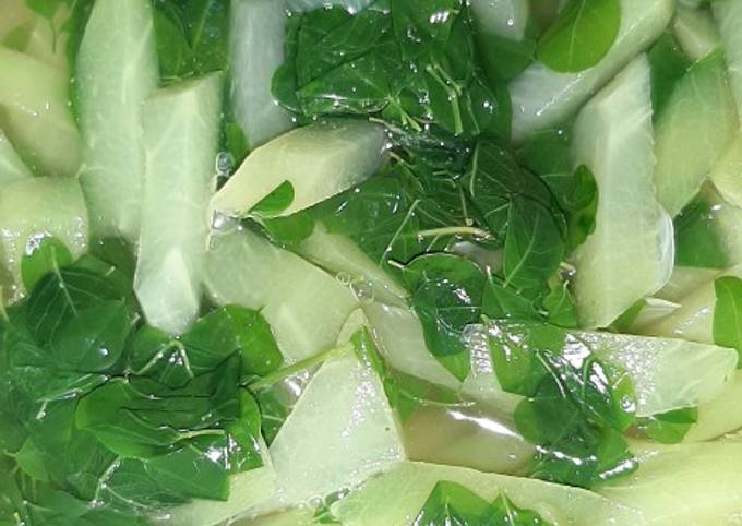 Resep Sayur Bening Labu Siam And Kelor Oleh Greyse Ryoni Cookpad