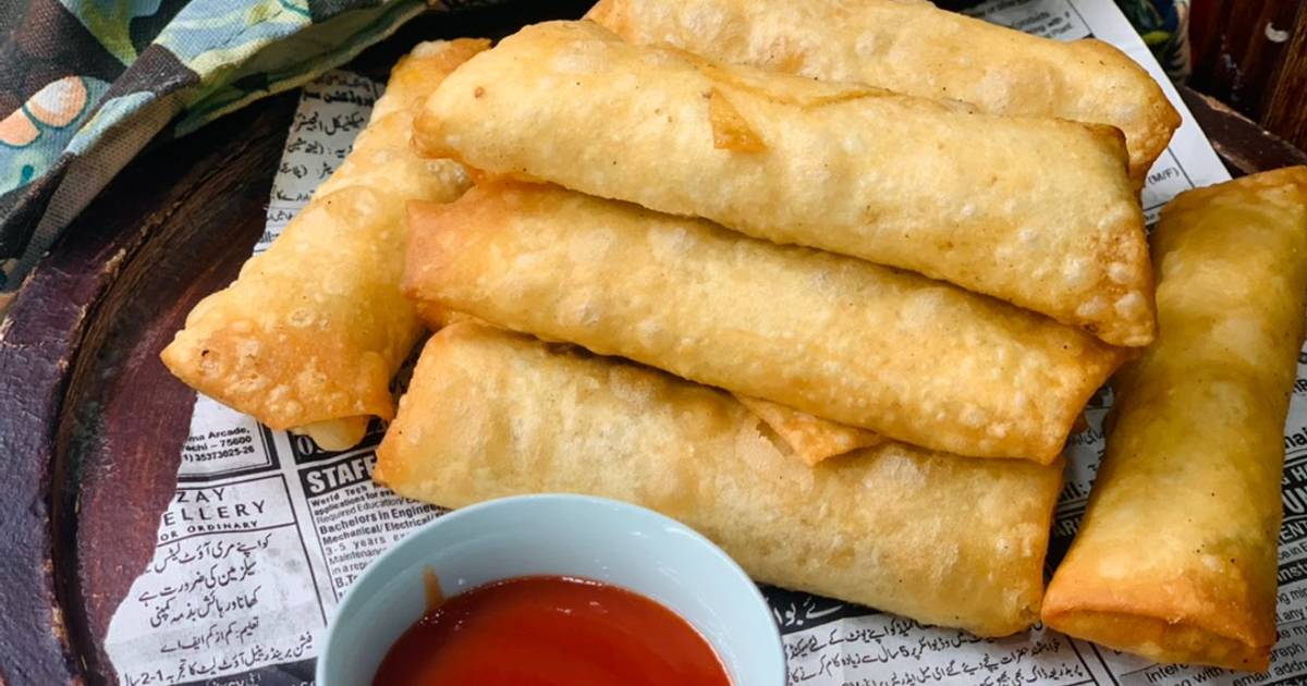 Best ever Pizza Spring rolls 🍕 Recipe by MrsRiasat Ali Cookpad