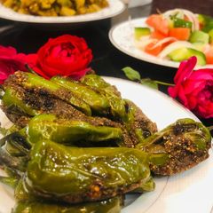 A picture of Stuffed green chillies.