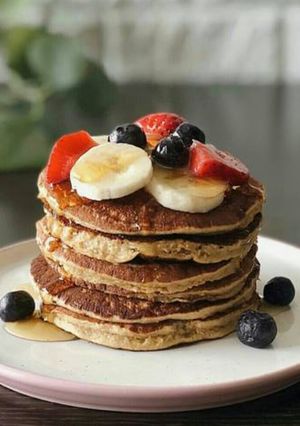 Una foto de Tortitas de avena y plátano
