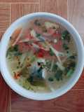 Canh cá nấu cà, cần tây