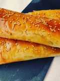 Phyllo Rolls with Spinach and Almond Ricotta