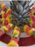 Postre de fruta fresca