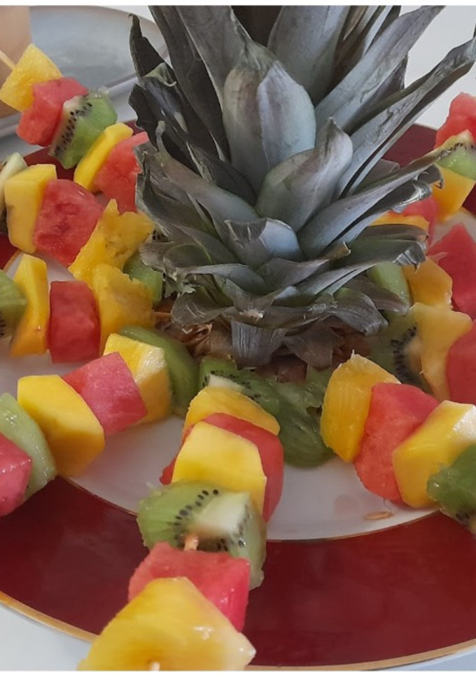 Una foto de Postre de fruta fresca