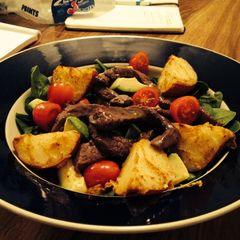 A picture of Steak & Potato Salad.