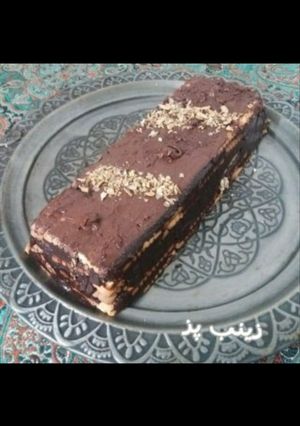 عکسی از دستور کیک یخچالی خوشمزه مون