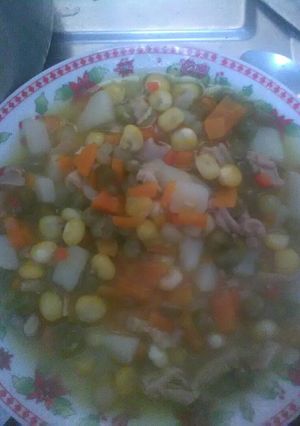 Una foto de Sudado de verduras con tripa