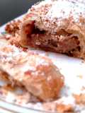 Strudel aux figues et poudre de noisette