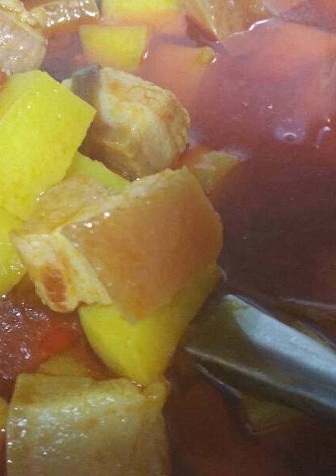 Una foto de Patatas con Chorizo y Panceta