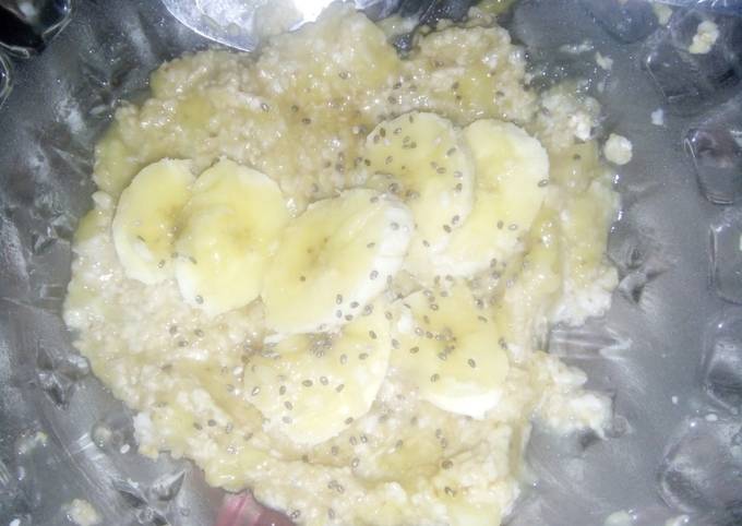 Bagaimana Membuat Oat pisang madu chiaseed yang Bisa Manjain Lidah