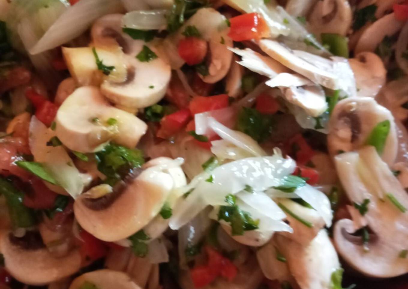 Ceviche de champiñones