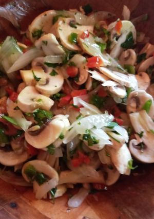 Una foto de Ceviche de champiñones