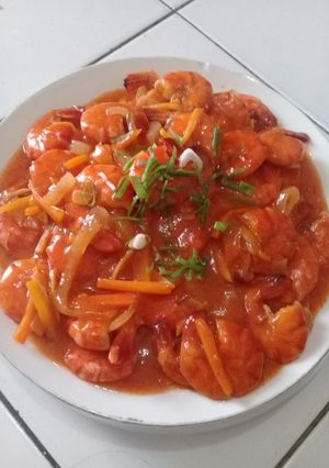Foto resep Udang Asam Manis