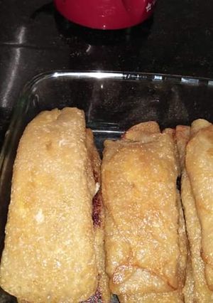 A picture of Patisapta (bengali dessert).