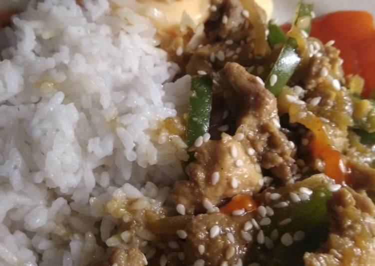 Resep Teriyaki Chicken Rice Anti Gagal