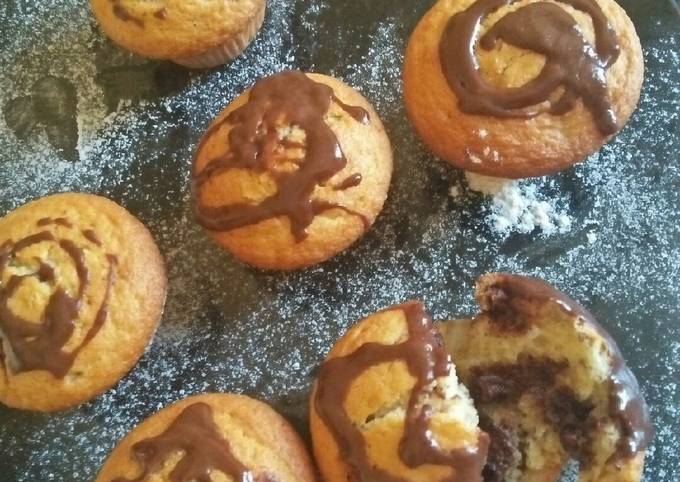 My loaded chocolate chunk muffins