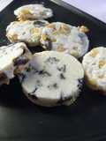 Monedas de chocolate blanco