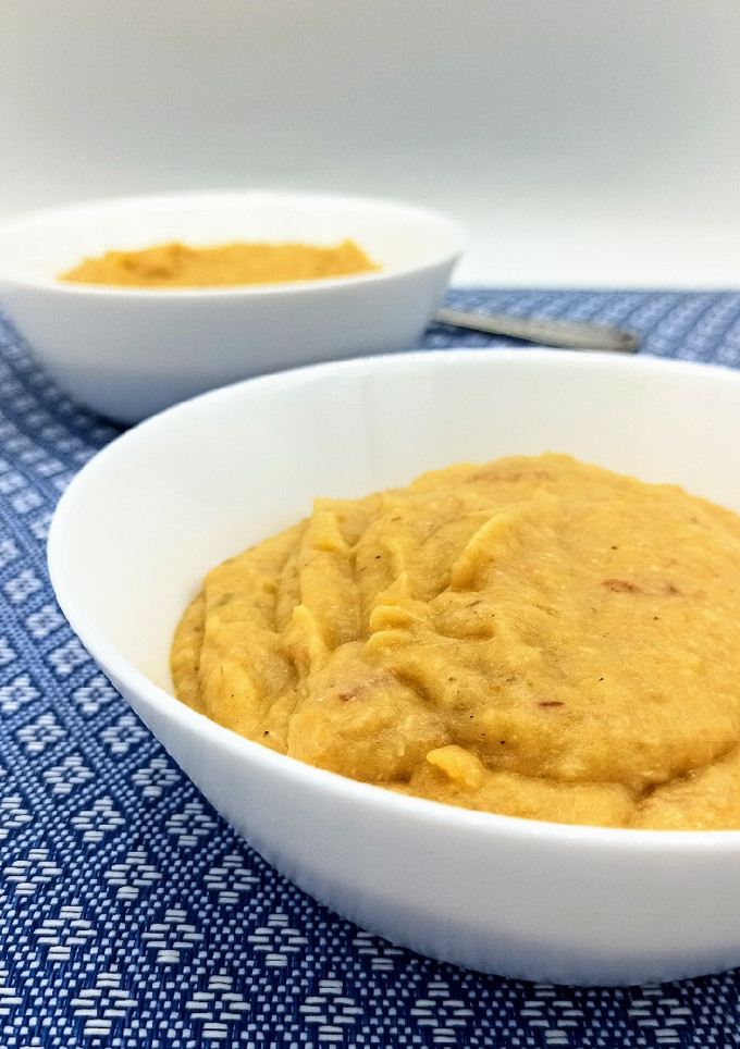 Una foto de Puré de verduras guisadas y lo que caiga