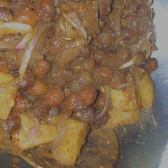 A picture of Kalay chanay ki chaat.