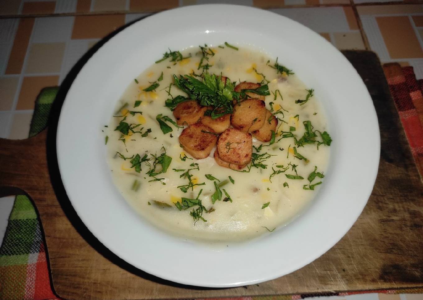 Resep Creamy corn cheese soup Anti Gagal