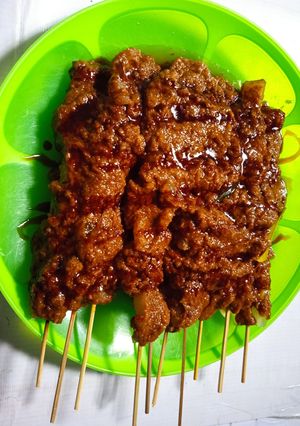 Foto resep Sate kikil bumbu kacang