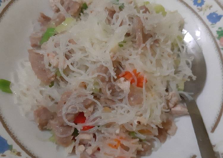Resep Bihun putih ala anak muda Lezat