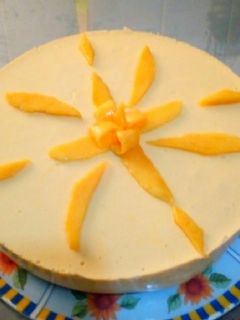 Una foto de Pay de mango frío