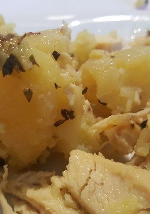 Foto di Insalata di pollo, riciclo pollo arrosto